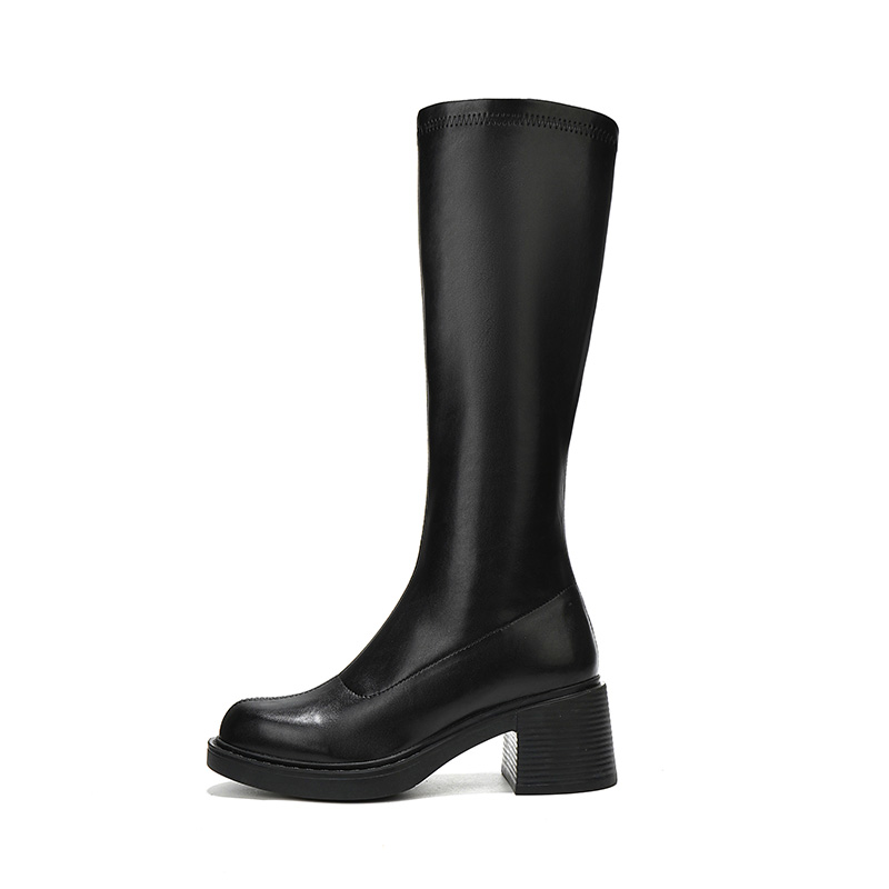 Bird Leg Thick Sole Boots Women Tall Boots Petite Thin Leg Long Boots Slim Boots Small Shaft Circumference High Boots Knight Boots