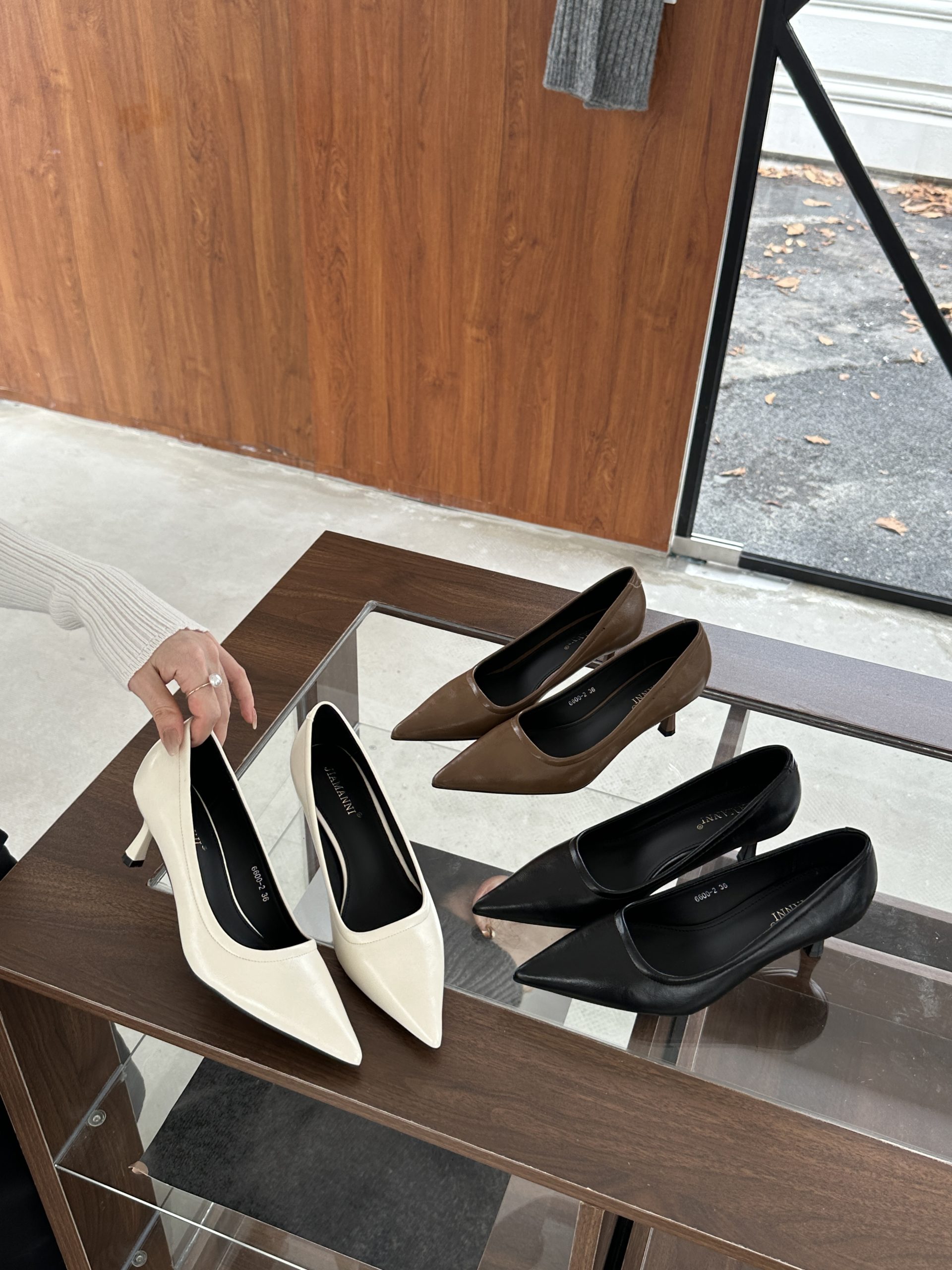 JIAMANNI Women's Pointed Toe High Heel Shoes 2024 New Fall Winter Work Pumps