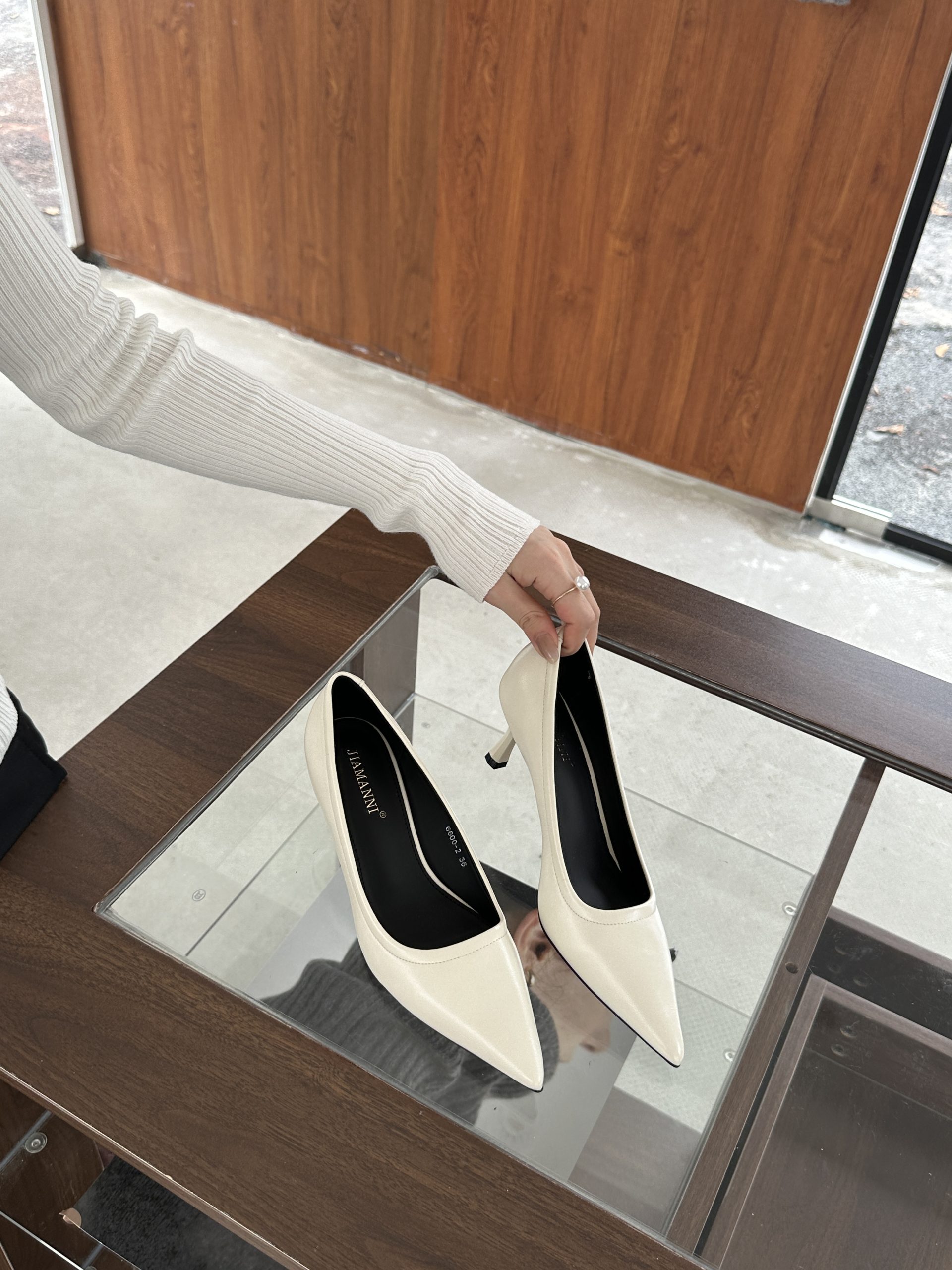 JIAMANNI Women's Pointed Toe High Heel Shoes 2024 New Fall Winter Work Pumps