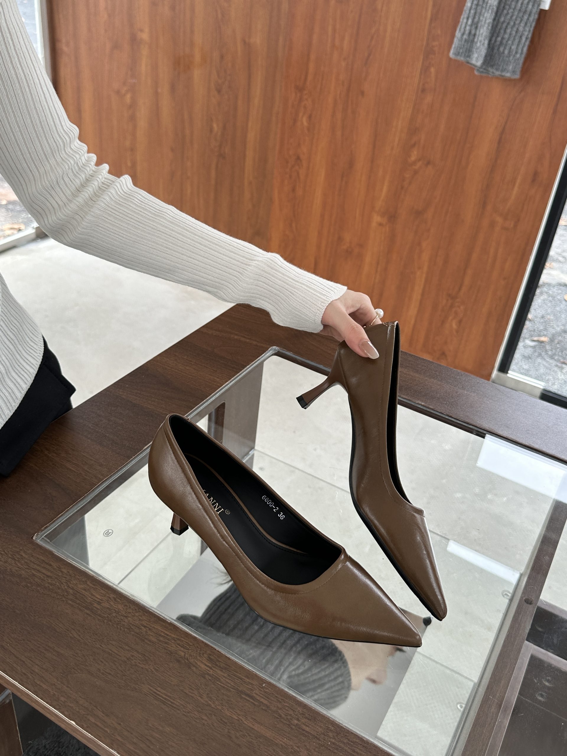 JIAMANNI Women's Pointed Toe High Heel Shoes 2024 New Fall Winter Work Pumps