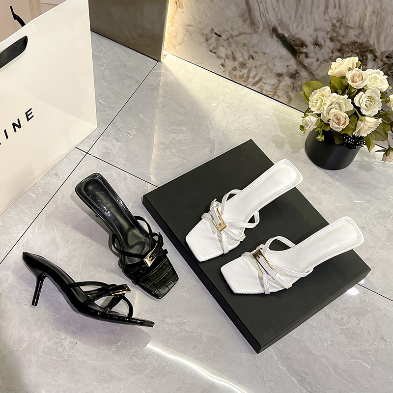 womens-stone-pattern-black-patent-leather-gold-buckle-open-toe-square-toe-strap-sandals-slippers Women's Stone Pattern Black Patent Leather Gold Buckle Open Toe Square Toe Strap Sandals Slippers